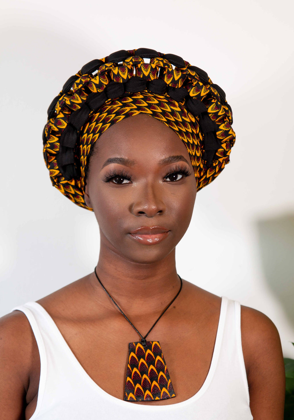 ZANIA turban gele - Boni's Blossoms